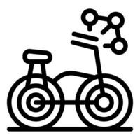 Smart bicycle sharing system with mobile app control and gps tracking vector