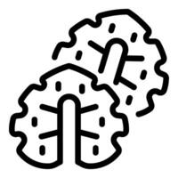Two gear wheels connecting representing seamless workflow collaboration vector