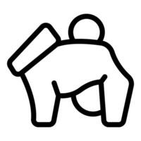 Astronaut exploring space performing extravehicular activity wearing spacesuit icon vector