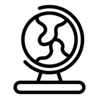Minimalist earth globe icon representing global connections and exploration vector