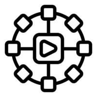 marketing strategy for reaching target audience through digital channels vector