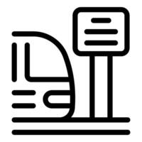 Modern high speed train arriving at station platform icon vector