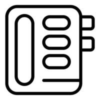 Office phone showing concept of communication technology vector