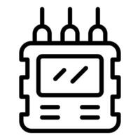 Electronic device with sensors measuring data for analysis vector