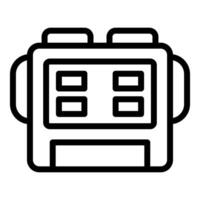 Electronic wrist watch showing time and other data on digital screen vector