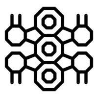 Black and white graphic of a futuristic abstract design vector
