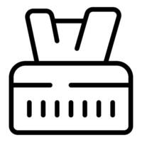 Line icon of a router providing a stable internet connection vector