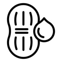 Peanut butter icon representing creamy and delicious spread vector