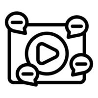 platform with comments representing social media engagement and content creation vector