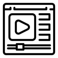 player interface showing a playback button and a progress bar for streaming vector
