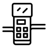 Electric meter icon showing electricity usage and consumption vector