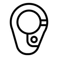 Location pin showing gps tracking and navigation vector