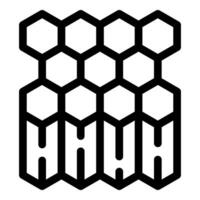 Honeycomb dripping honey icon, outline style vector