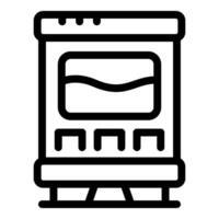 Train wagon icon representing public transportation moving on railway vector