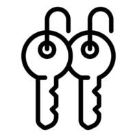Pair of keys icon representing unlocking potential and access vector