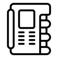 Office phone showing concept of communication technology vector