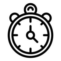 Classic alarm clock showing time passing by vector