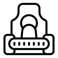 Go karting track icon showing speed and competition vector
