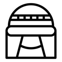 Observatory building exterior showing dome for space observation vector