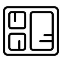 Minimalist icon of a modern smartphone with a large screen displaying a mobile application interface vector