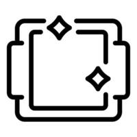 Three blank overlapping square speech bubbles with stars representing cleanliness vector