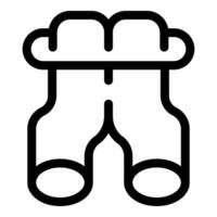 Binoculars icon for exploring and searching using optical zoom vector