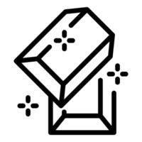 Open gift box with lid tilted open, revealing sparkling surprise inside vector