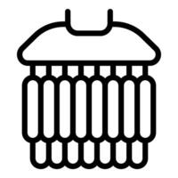 Sausage making machine processing food production line icon vector