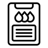Water meter reading icon representing utility bill payment vector