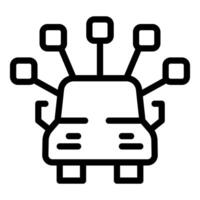 Autonomous self driving vehicle using sensor signals for navigation vector