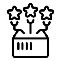 Server room achieving the best result with three stars vector