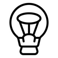 Light bulb icon representing innovation, creativity, and ideas vector