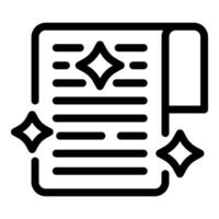 Content is king concept with shining document icon vector
