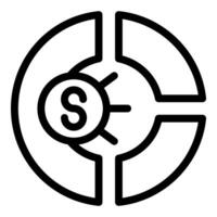 Circular economy showing money saving with recycling system vector