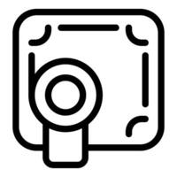 External hard drive icon showing data storage device vector