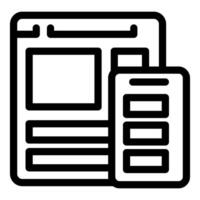 Web developer creating responsive website design for mobile phone vector