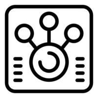 Digital marketing strategy with central hub and connections vector