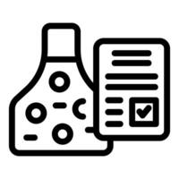 Optometrist checking eyesight with eye test chart and completing medical prescription vector