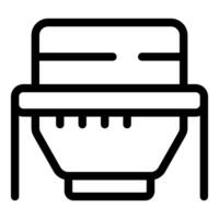 Metal detector gate finding metallic objects icon vector