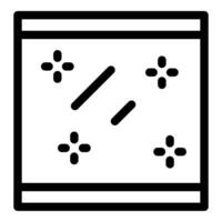 Clean window icon depicting sparkles and shine vector
