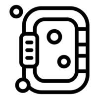 Smart watch connecting to modern jacuzzi for relaxing time vector