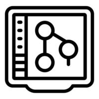 Software developer creating application with user interface and data connection vector