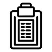 Clipboard with checklist showing completed tasks, project management and organization concept vector