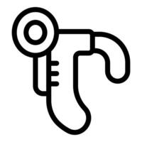 Icon of an angle grinder power tool cutting vector