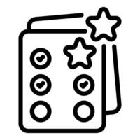 Customer is choosing best rate for service using online form icon vector