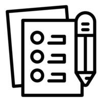 Stylized icon depicting the concept of task management, featuring a checklist with completed items vector