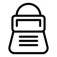 Line art icon depicting a vintage handheld gaming device, ideal for projects related to gaming, nostalgia, and technology vector