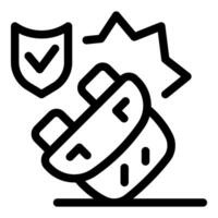 Vr games cyber security showing secure virtual reality experience vector