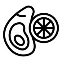 Simple, modern icon of a hand squeezing a citrus fruit vector