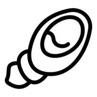 Larva of insect developing inside cocoon with body segments forming vector